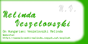 melinda veszelovszki business card